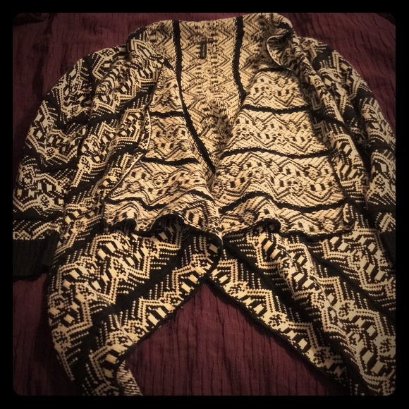 M/L Drape Front Cardigan - Picture 1 of 1